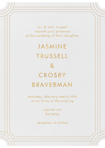 Erte - Wedding Invitation by Crane & Co.