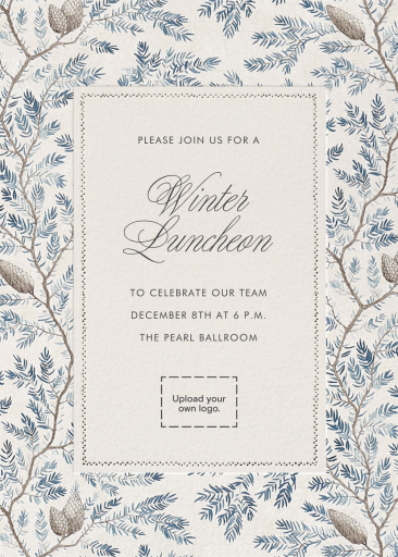 Twig and Pinecone - Invitation by Schumacher