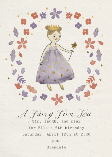 Fairy Princess - Invitation by Merrilee Liddiard