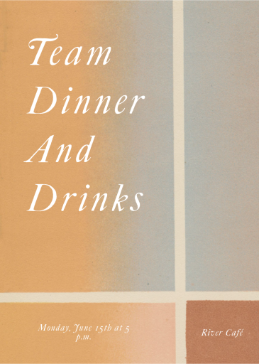 Frosted Glass - Business Dinner Invitation by John Derian