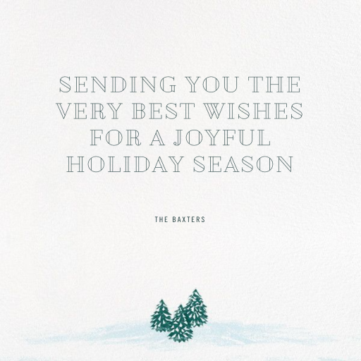The Joy of Skiing - Holiday Card by Paperless Post - Back