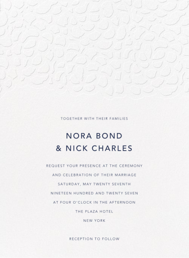 Gardenia I - Wedding Invitation by Oscar de la Renta