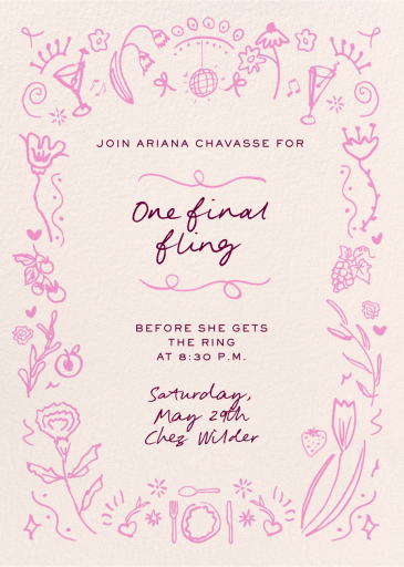 Spot the Disco - Bachelorette Party Invitation by Pulp Templates Co.