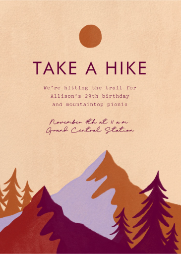 Mountain High - Birthday Invitation by Paperless Post