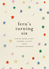 Falling Stars - Birthday Invitation by Ashley G