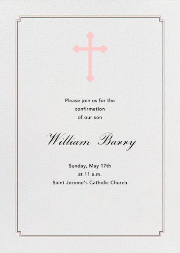 Indented Corners Tall - Confirmation Invitation by Paperless Post