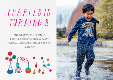 Bunsen Burner (Photo) - Birthday Invitation by Mr. Boddington's Studio