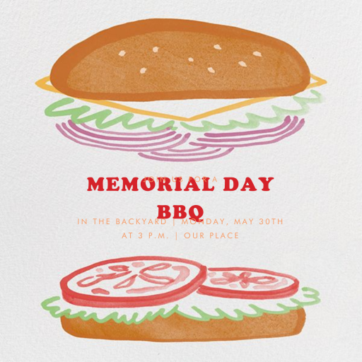 The Works - Memorial Day Invitation by Paperless Post