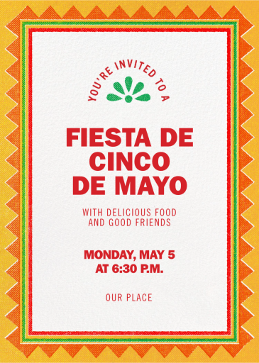 Fiesta Border - Cinco de Mayo Invitation by Paperless Post