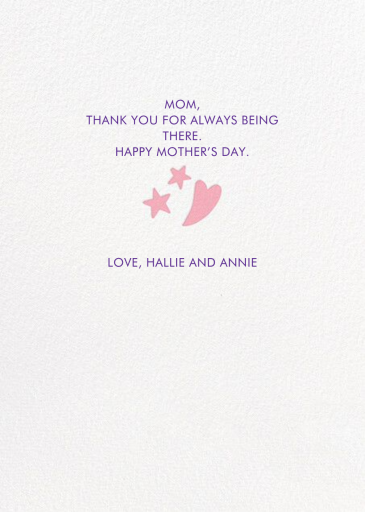 Home to Me - Mother's Day Card by Hello!Lucky - Back