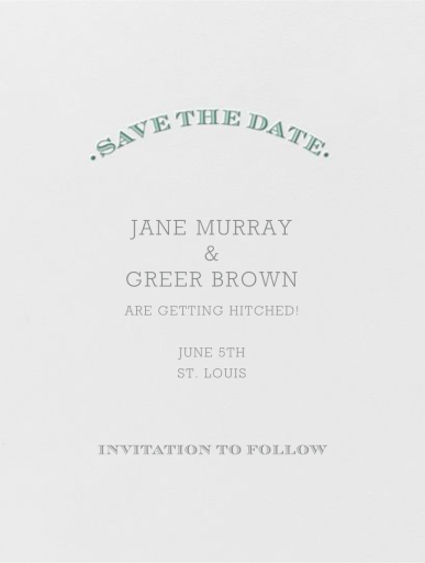 Aperitif (Save The Date) - Invitation by Crane & Co.