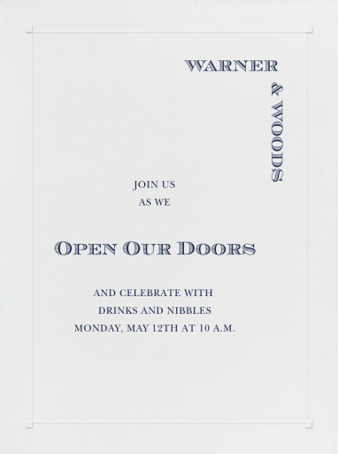 Square Embossed Corners - Launch Party Invitation by Paperless Post