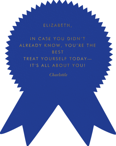 First Place - Valentine's Day Card by Rifle Paper Co. - Back