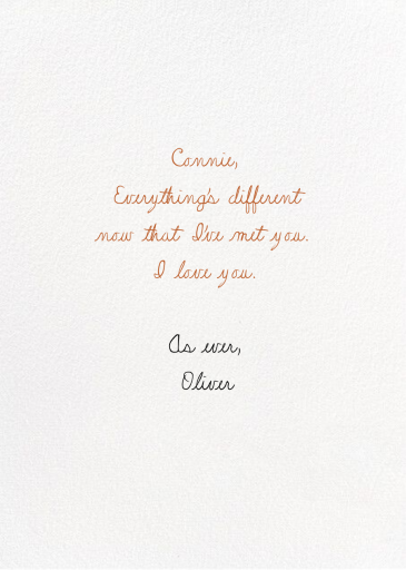 In Your Heart (Christian Robinson) - Valentine's Day Card by Red Cap Cards - Back