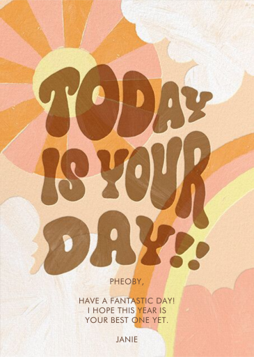 Happy Skies - Birthday Card by Paperless Post