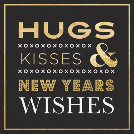 Kisses & Wishes - New Year's Card by Jonathan Adler