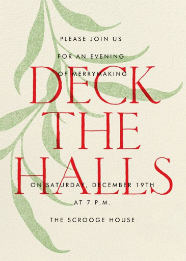 Red and Greenery - Holiday Party Invitation by Paperless Post