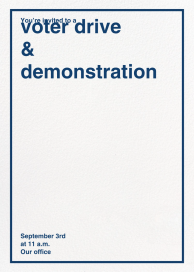 Top Notch - Activism Invitation by Paperless Post