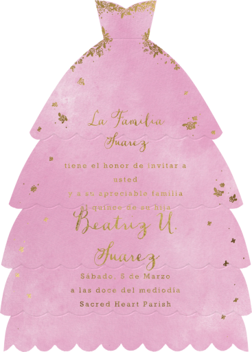 Hermoso Vestido - Quinceañera Invitation by Paperless Post