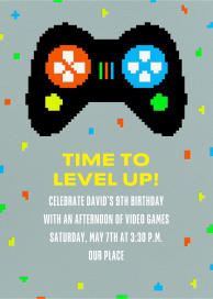 Player One - Birthday Invitation by Paperless Post