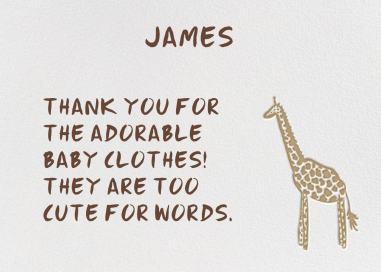 Little Long Neck - Stationery by Linda and Harriett