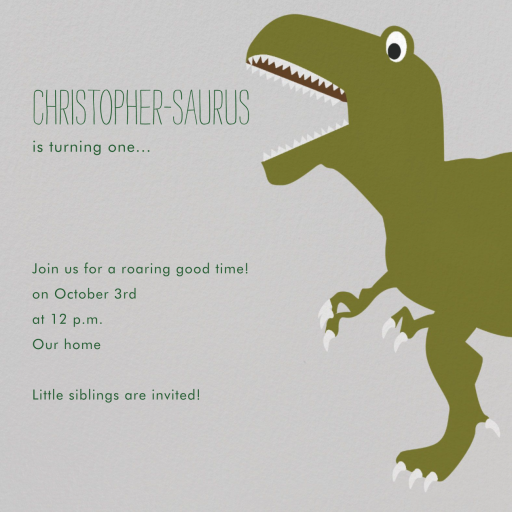 T-Rex - Invitation by Paperless Post