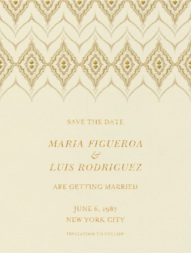 Silk Road (Save The Date) - Save the Date by Crane & Co.