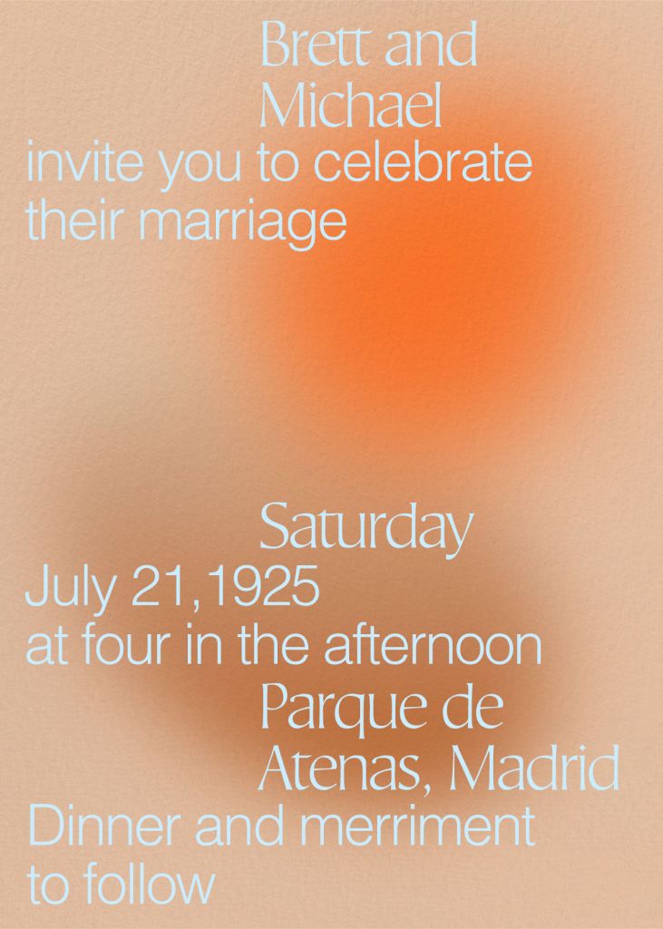 Gradient Glow Wedding Invitation Send online instantly RSVP tracking