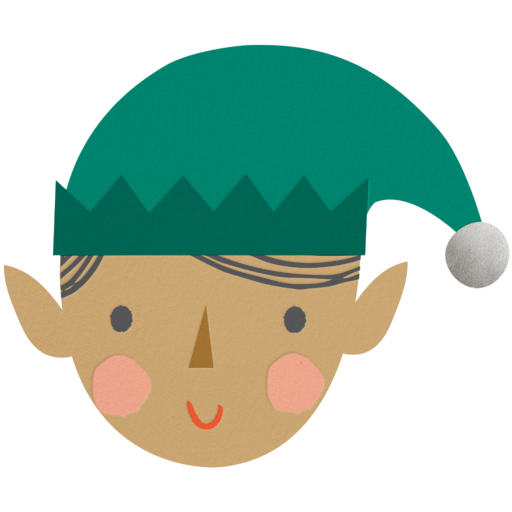 Blushing Elf - Holiday Card by Meri Meri