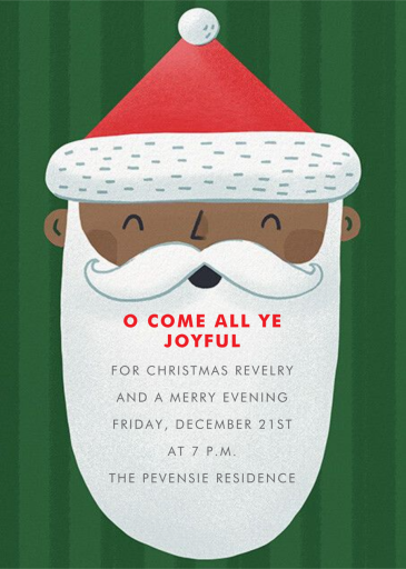 Beard Guy - Christmas Party Invitation by Hello!Lucky