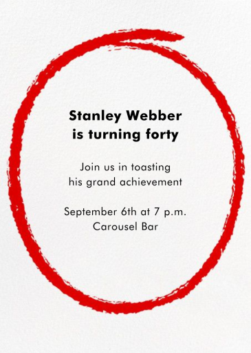 Classic List - Invitation by Paperless Post - Back