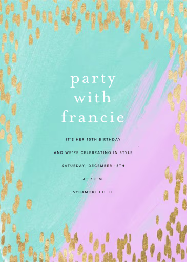 Dappled - Quinceañera Invitation by Ashley G