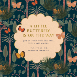 Butterfly Forest - Baby Shower Invitation by Jungalow