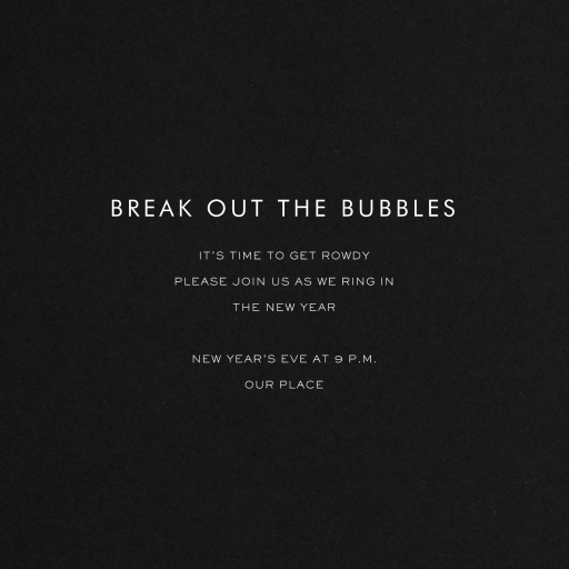 Confetti Burst - New Year's Card by kate spade new york - Back