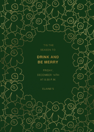 Meadow Border - Holiday Cocktail Party Invitation by Marimekko