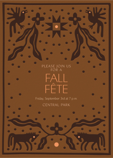 Kindred Spirits - Fall Party Invitation by Rubinski Works