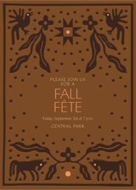 Kindred Spirits - Fall Party Invitation by Rubinski Works