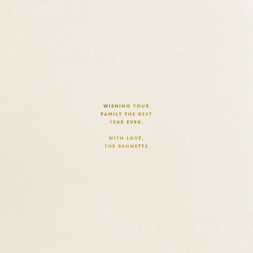 Heart Be Light - New Year's Card by The Indigo Bunting - Back