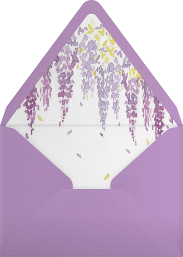 Dripping Wisteria - Paperless Post Envelope