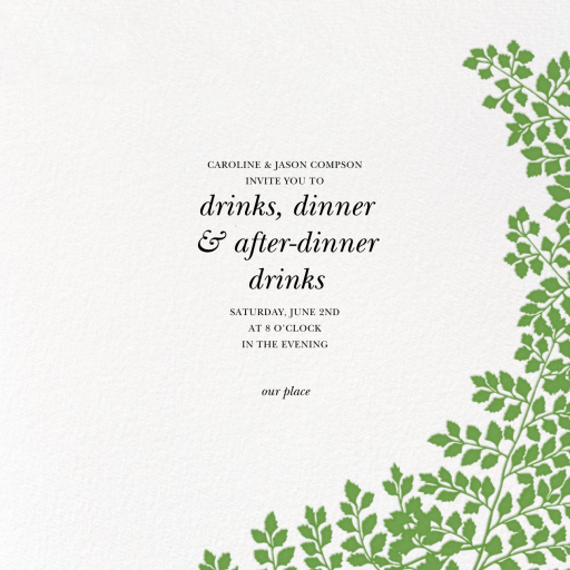 Fern II - Launch Party Invitation by Paperless Post