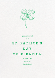 Ivory Plain - St. Patrick's Day Invitation by Paperless Post
