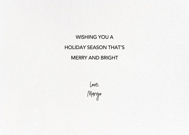 Take a Bough - Holiday Card by 2021 Co. - Back