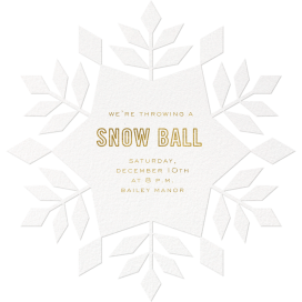 Snowflake Cutout by Paperless Post