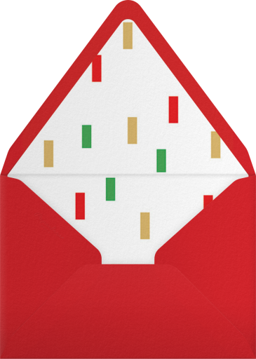Christmas Cascade - Paperless Post Envelope