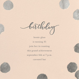 Big Dot Birthday - Birthday Invitation by Sugar Paper