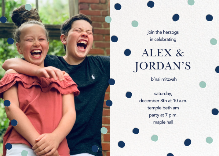 Painted Spots (Photo) - Religious Invitation by Sugar Paper