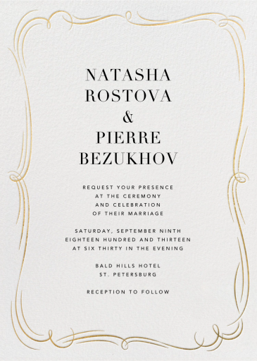 Plume Tall - Wedding Invitation by Paperless Post