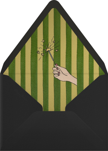 Champagne NYE Celebration Invitation Envelope