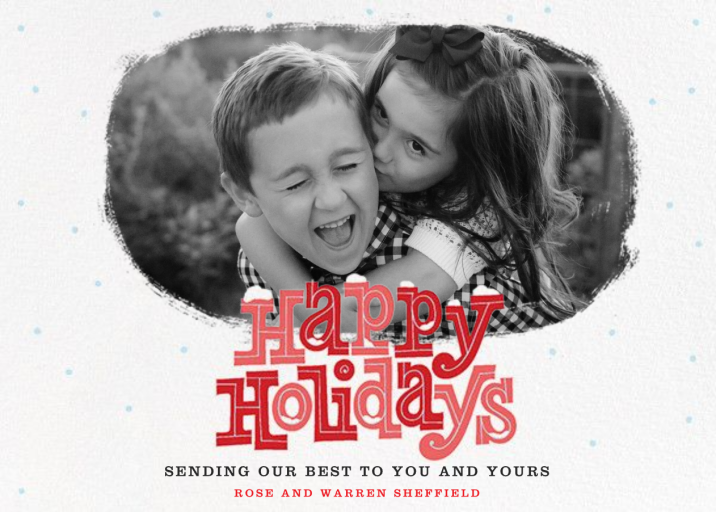 Christmas Snowdrift - Holiday Card by Paperless Post