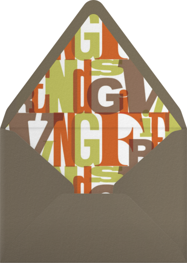 Foodgiving - Paperless Post Envelope